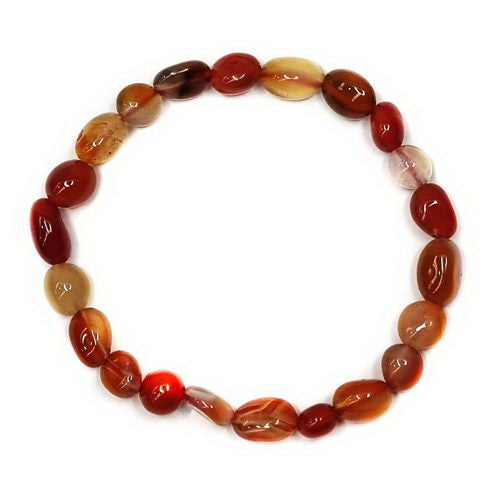 Carnelian 6-8mm Nugget Bracelet 463